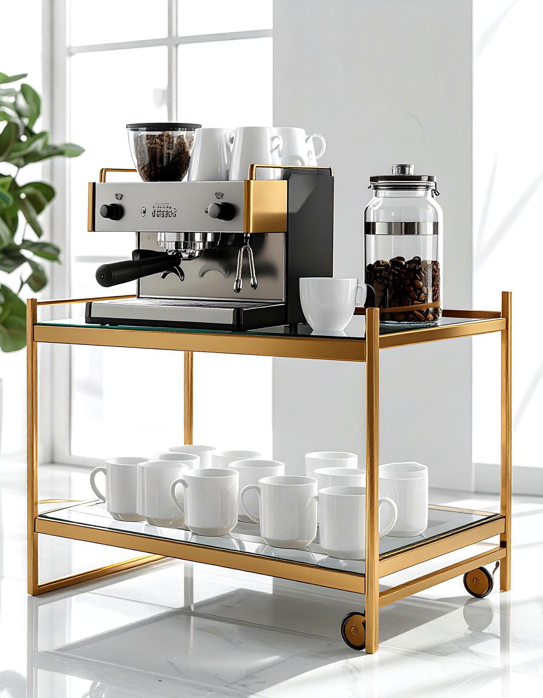 Beverage Cart - 30 dining room storage tips