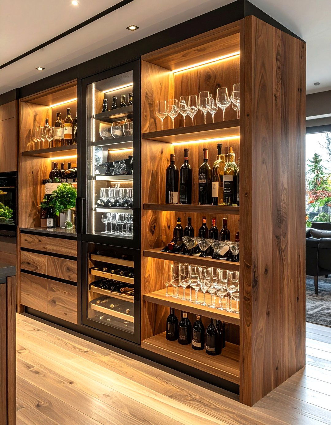 Beverage Center - 30 kitchen upgrade ideas