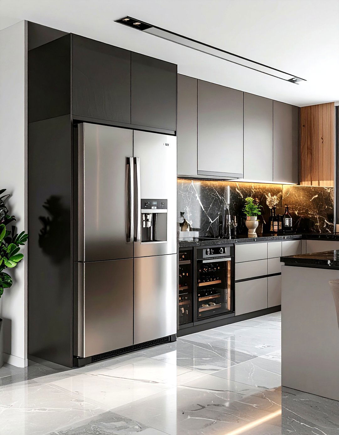 Beverage Center Refrigerator - 30 French door refrigerator kitchen ideas