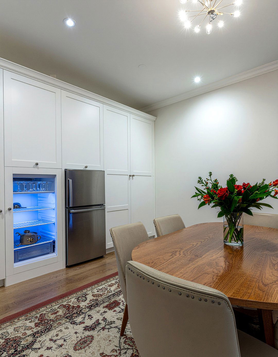 Beverage Fridge Near Dining Table - 30 beverage refrigerator kitchen ideas
