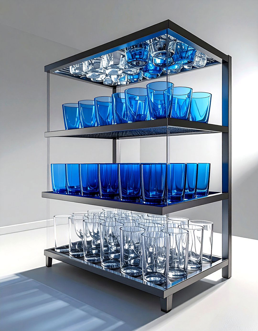 Beverage Glass Storage Rack - 30 dining room closet organization