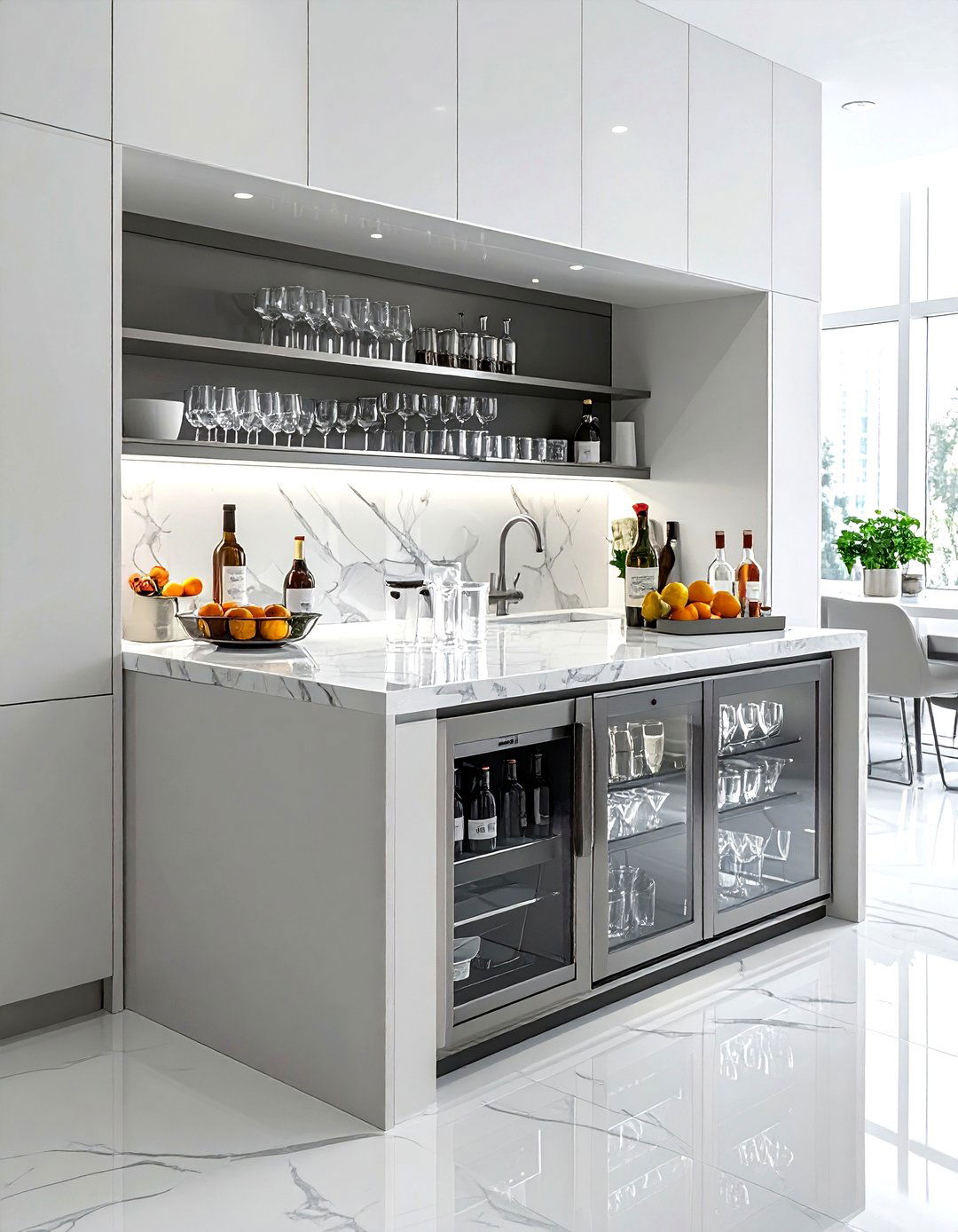 Beverage Station - 30 kitchen alcove ideas