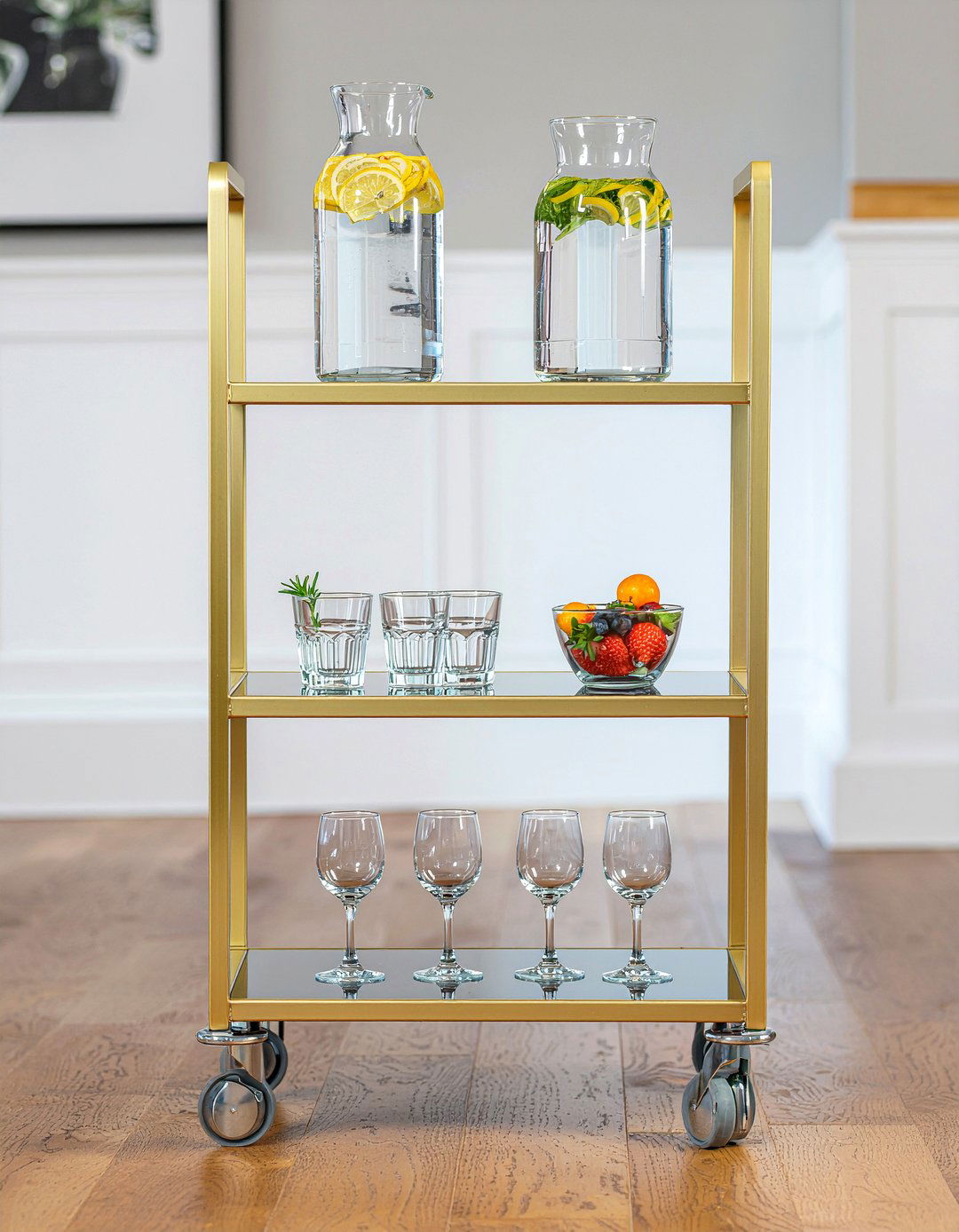 Beverage Station Setup - 30 dining room entertaining ideas