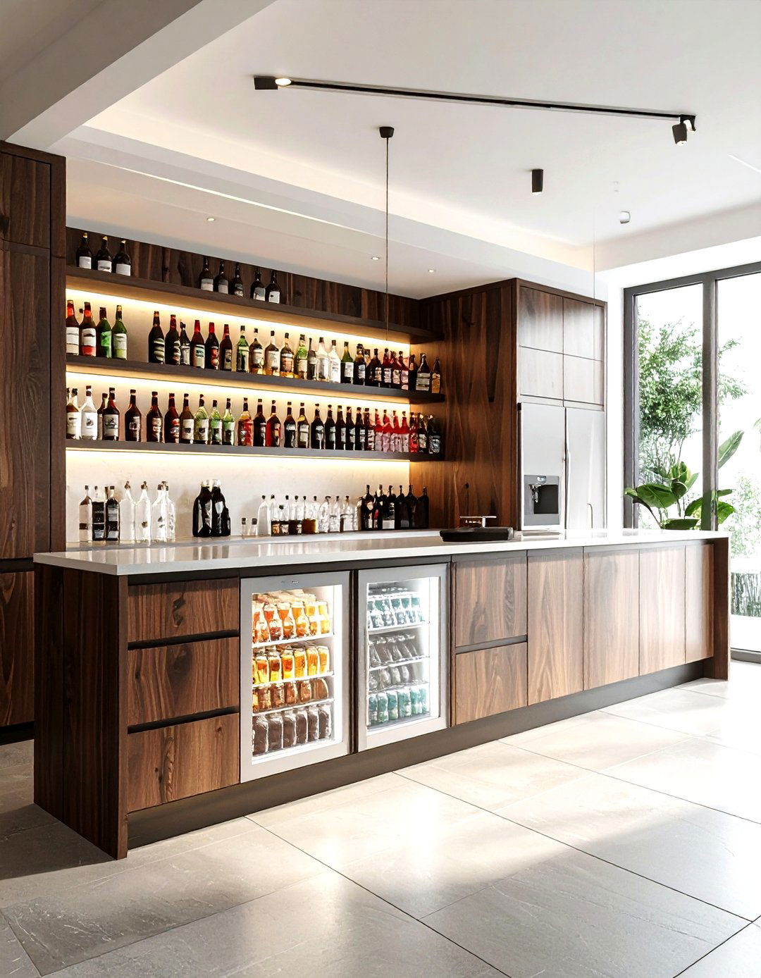 Beverage fridge dry bar - 30 dry bar ideas