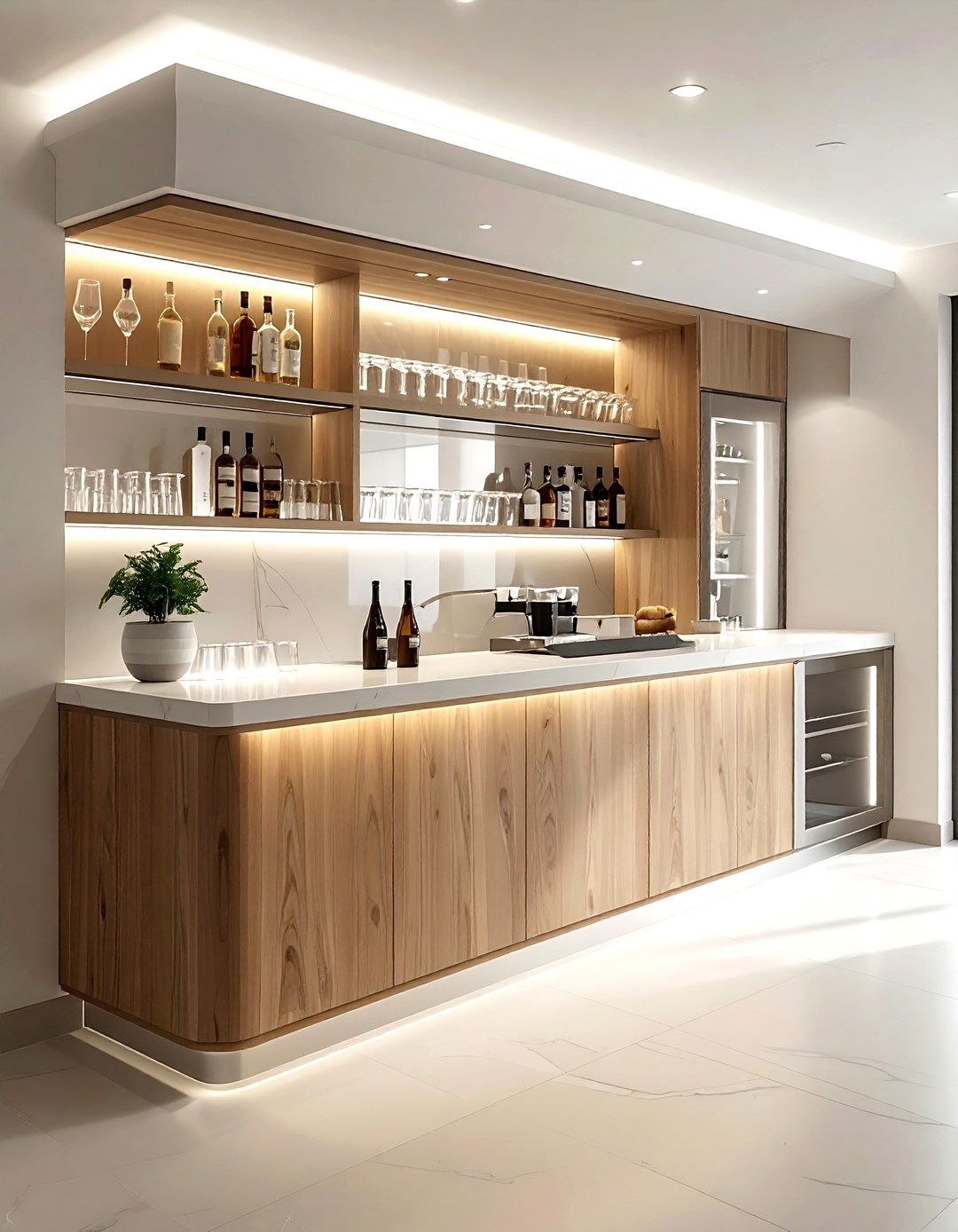 Beverage station setup - 30 kitchen furniture placement