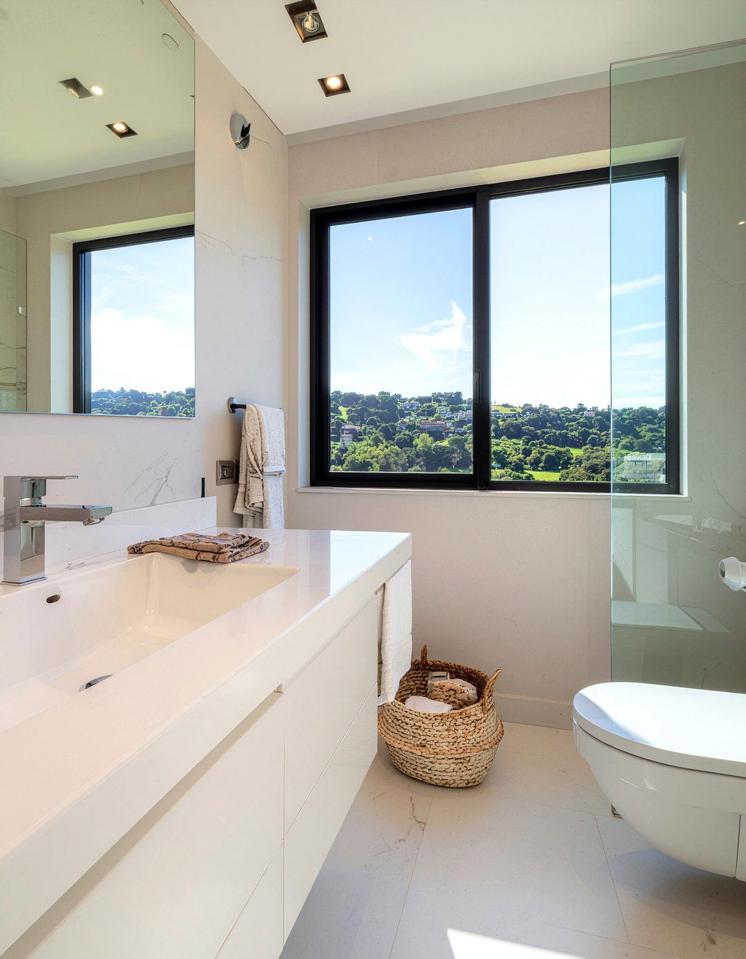 Bianco Superiore Quartzite Bathroom - 30 quartzite bathroom ideas