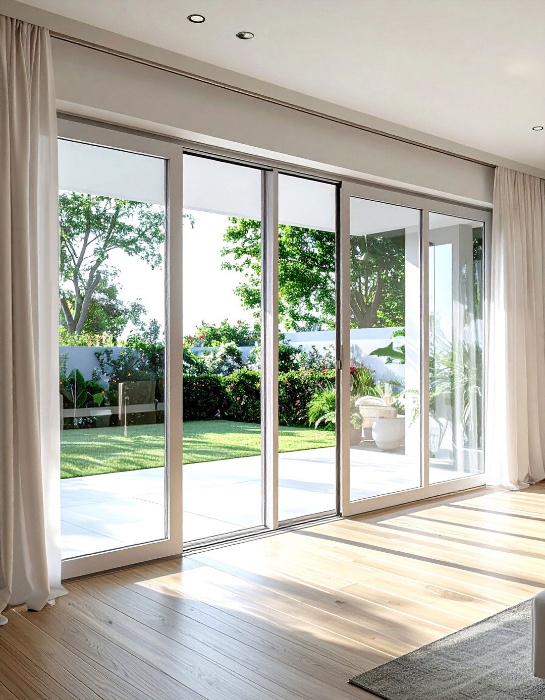 Bifold Glass Door - 30 living room door ideas