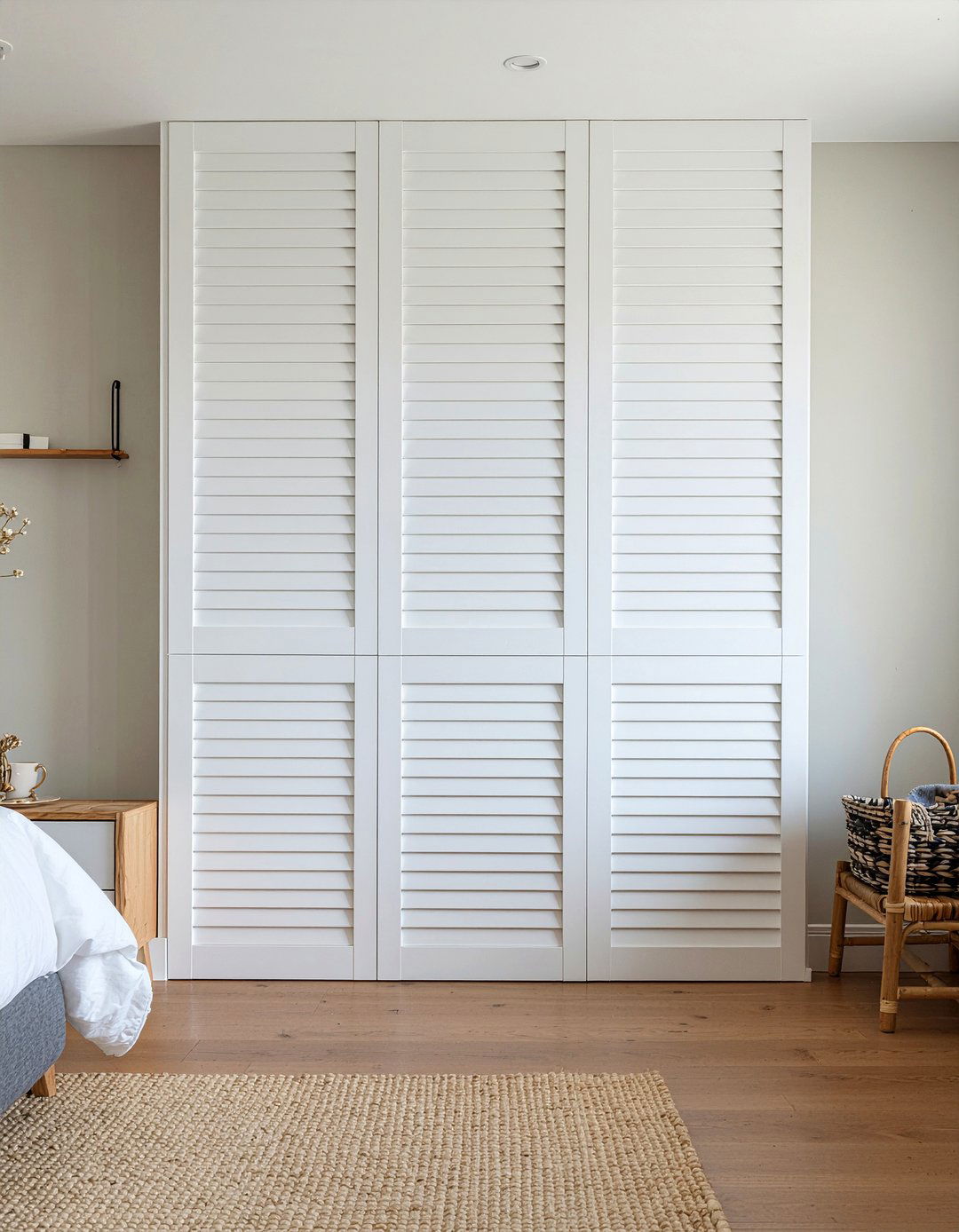 Bifold closet doors - 30 bedroom reach-in closet ideas