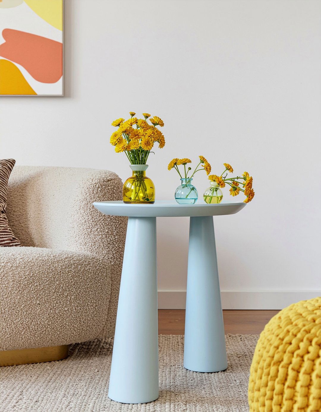 Billy Buttons Yellow Accents - 30 living room dried flowers