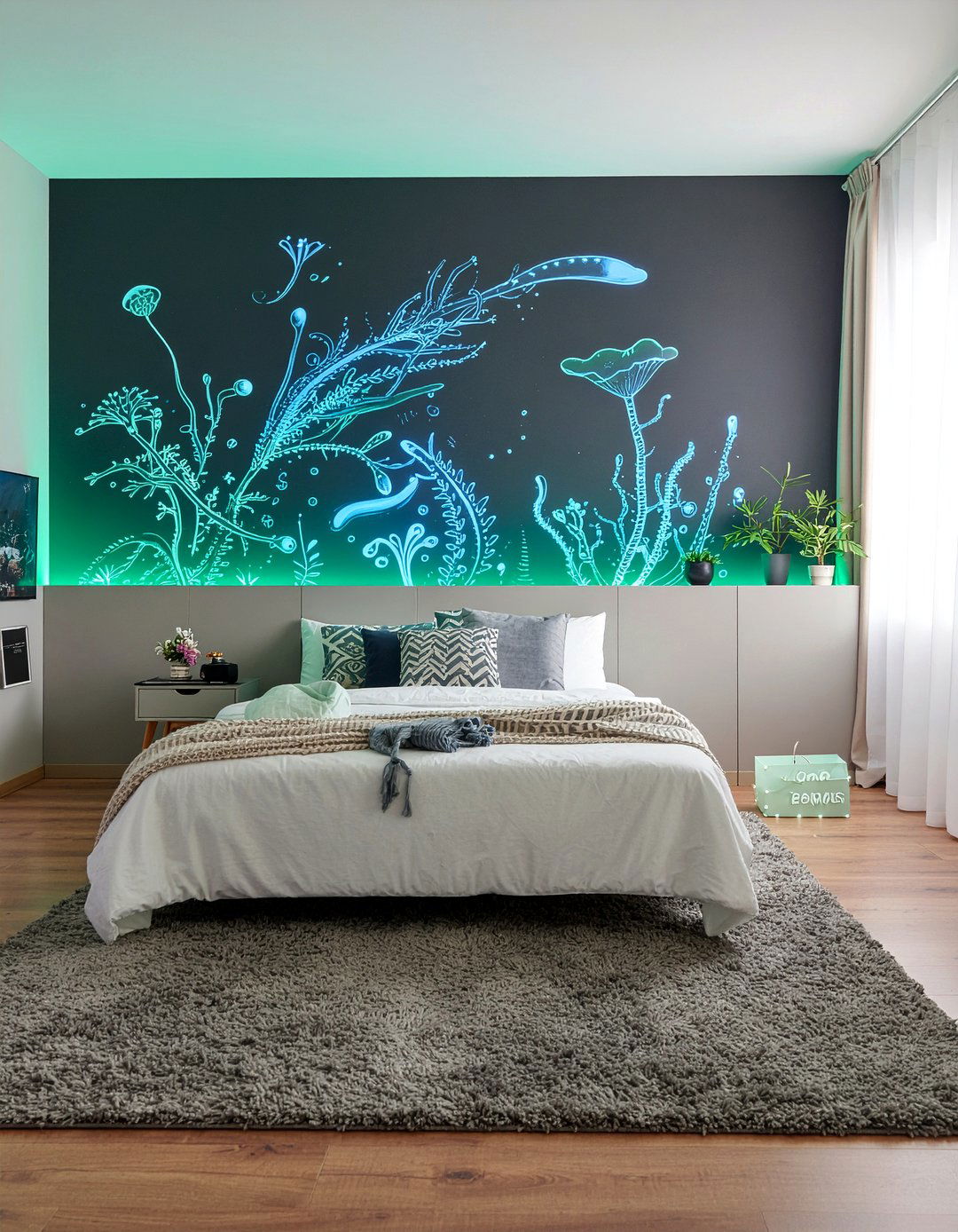 Bioluminescent decor - 30 underwater bedroom ideas