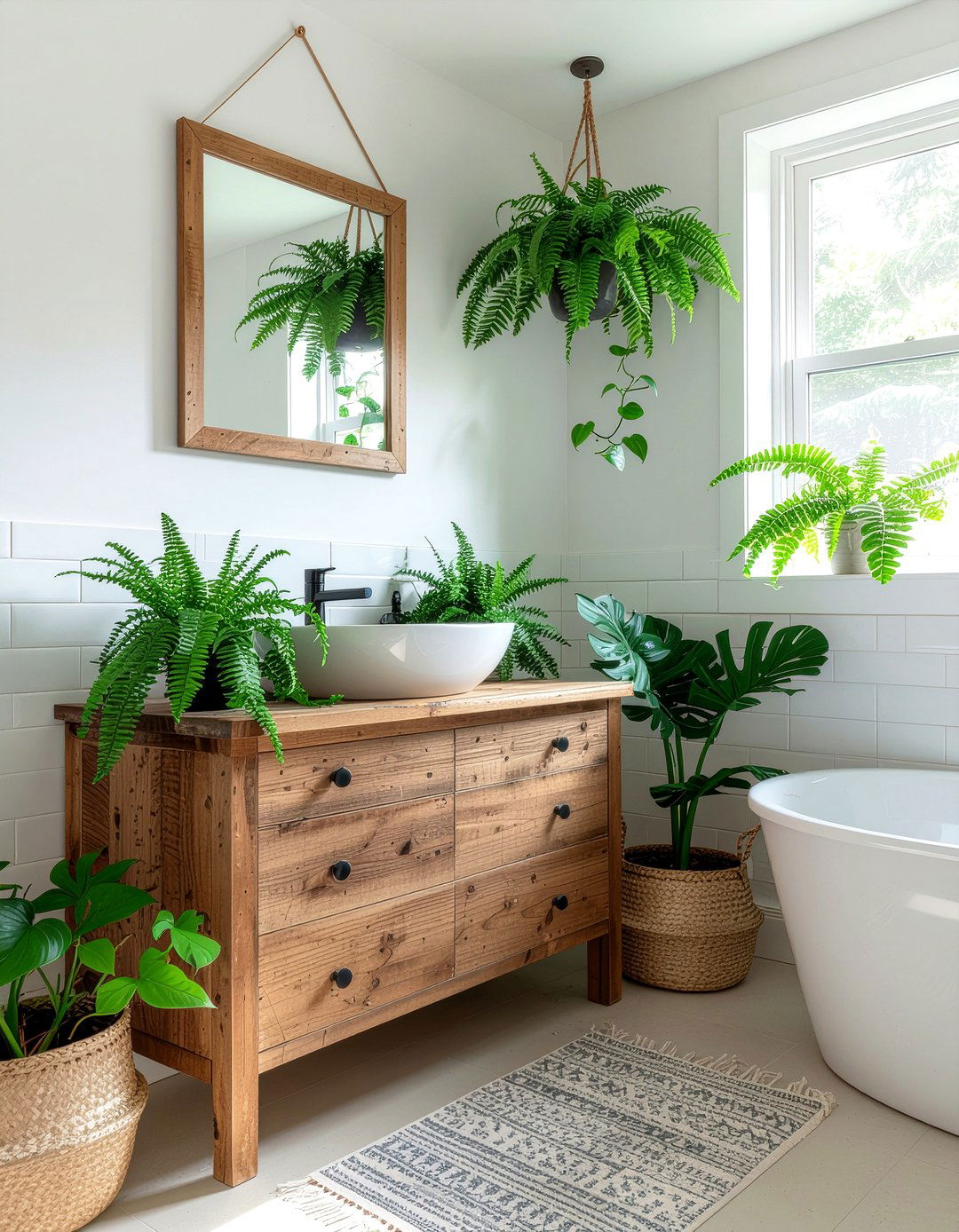 Biophilic Bathroom Plants - 30 bathroom goals ideas