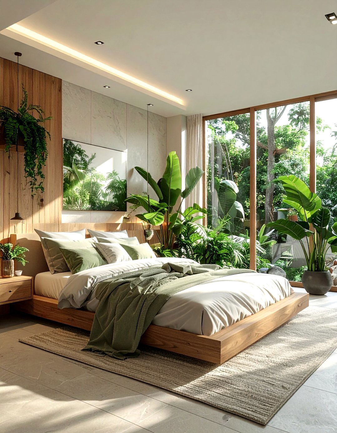 Biophilic Bedroom - 30 modern bedroom ideas