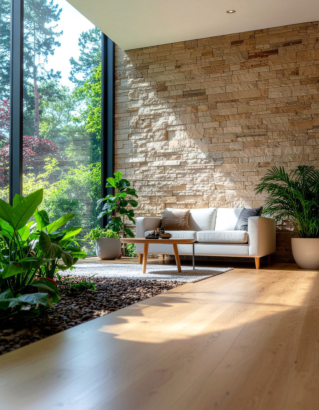 Biophilic Design - 30 calming living room ideas