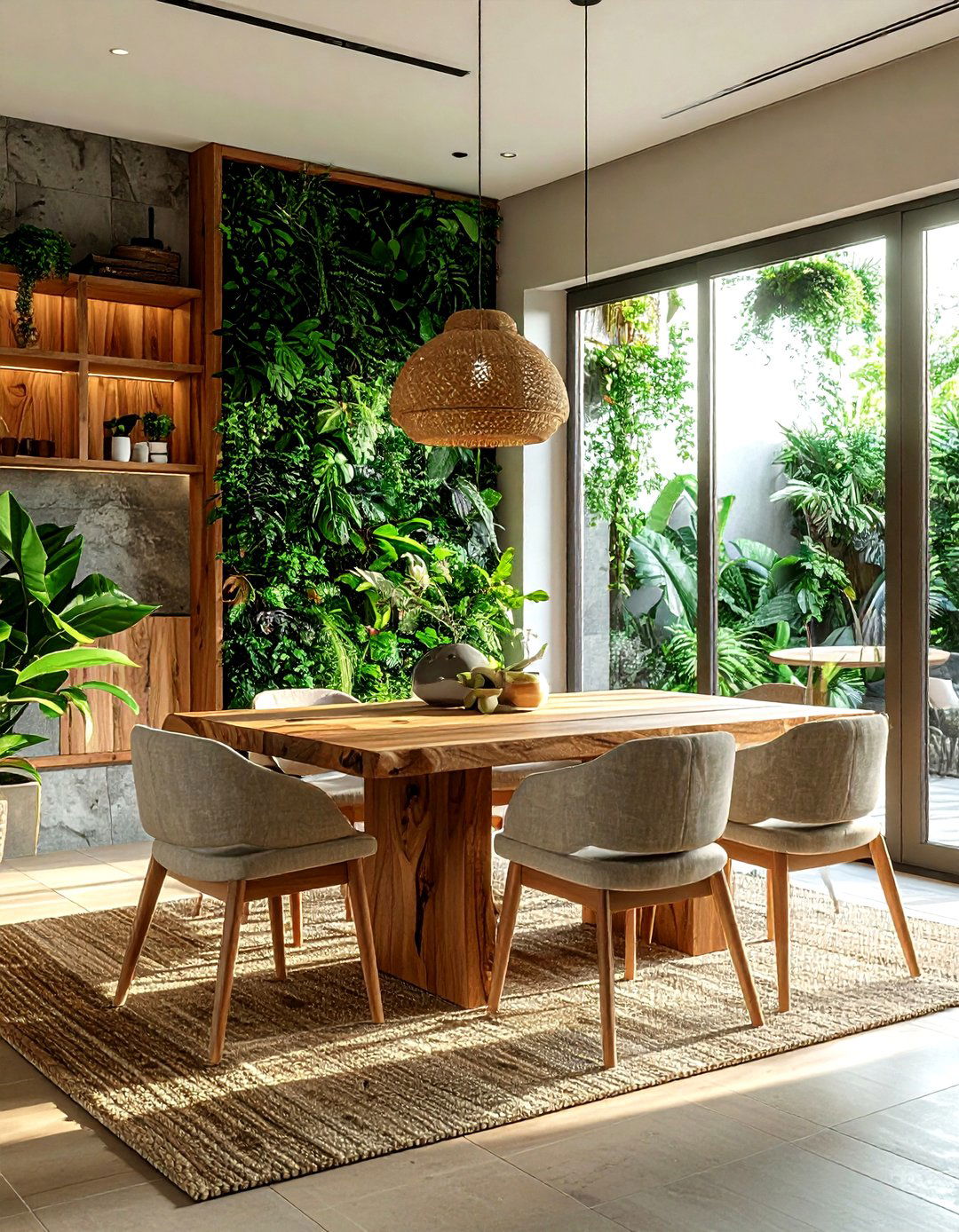 Biophilic Dining Room - 30 feature dining room ideas