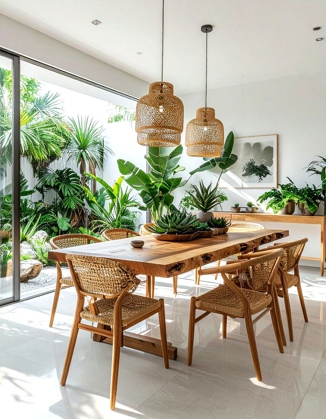 Biophilic Dining Room - 30 talking point dining room ideas