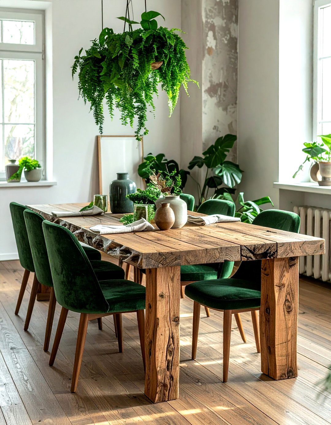 Biophilic Dining Room - 30 wellness dining room ideas