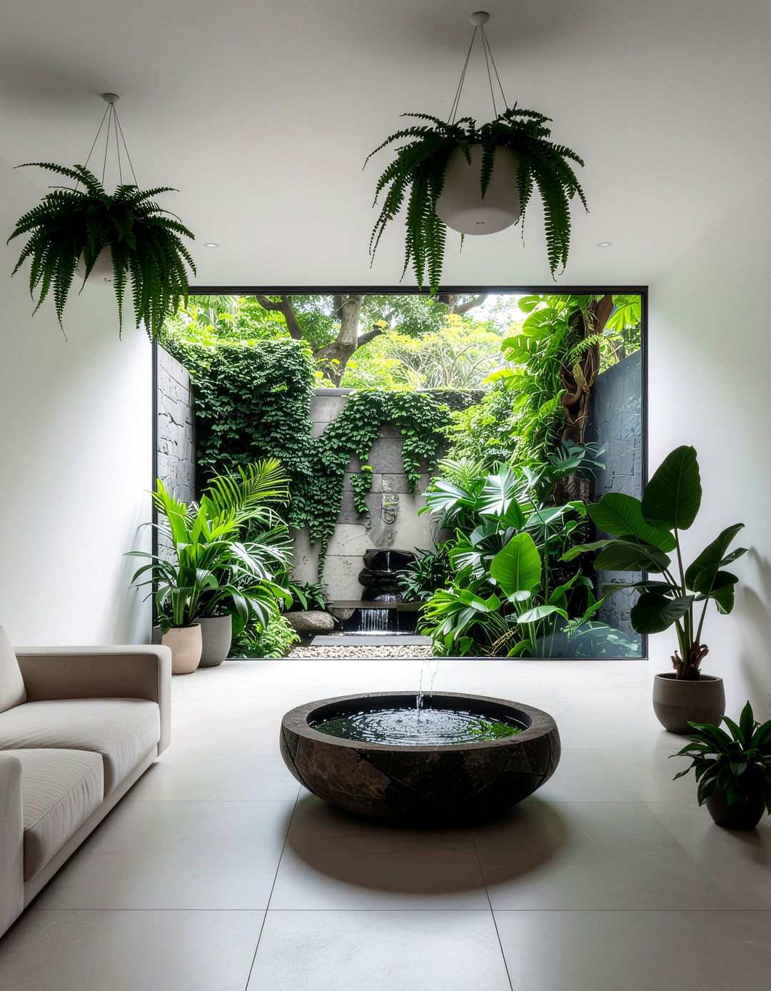 Biophilic Interior - 30 spacious living room ideas