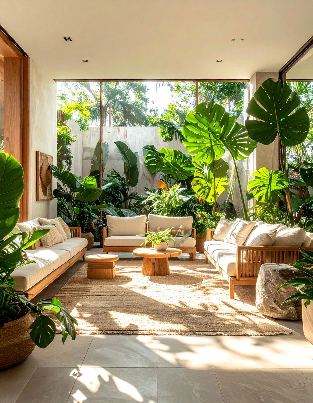 Biophilic Interior Layout - 30 affordable living room ideas