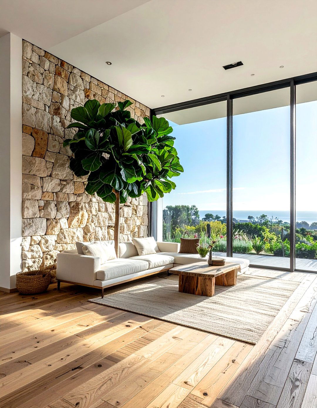 Biophilic Living Room - 30 modern home decor ideas