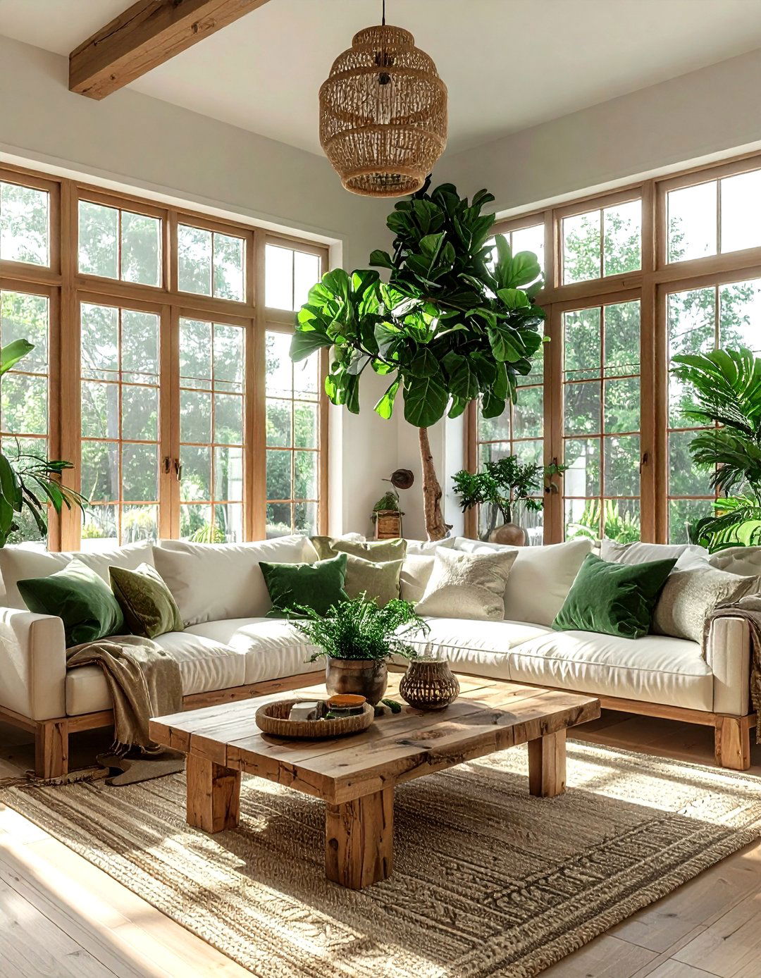 Biophilic Living Room - 30 trendy decor ideas