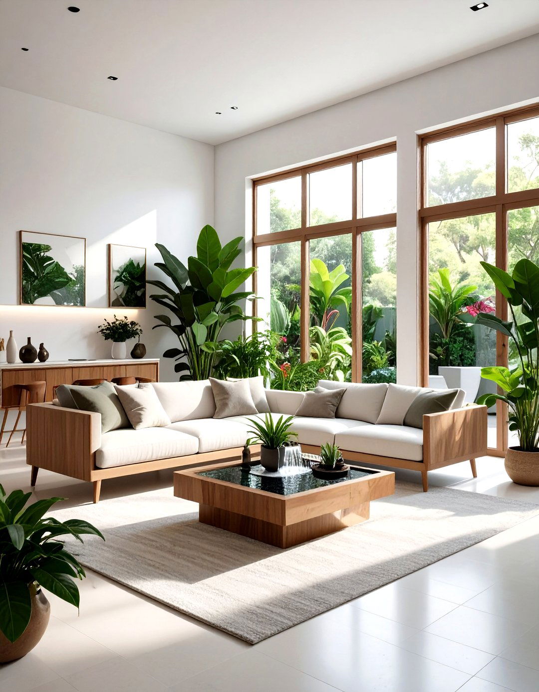 Biophilic Living Room Layout - 30 natural living room ideas