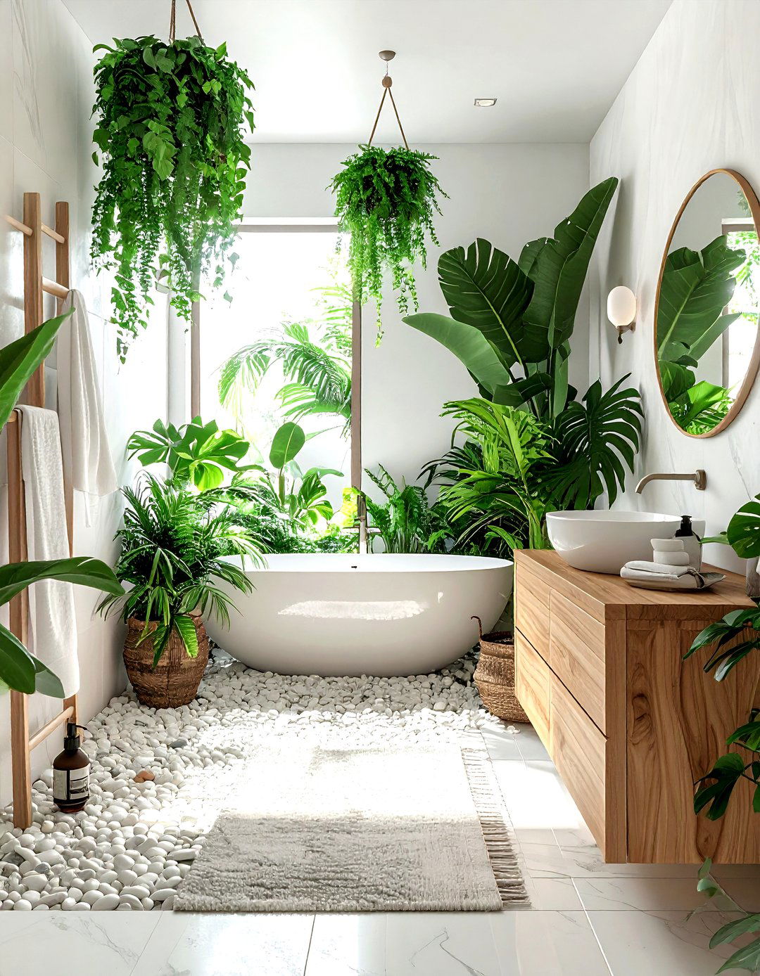 Biophilic bathroom - 30 chic decor ideas