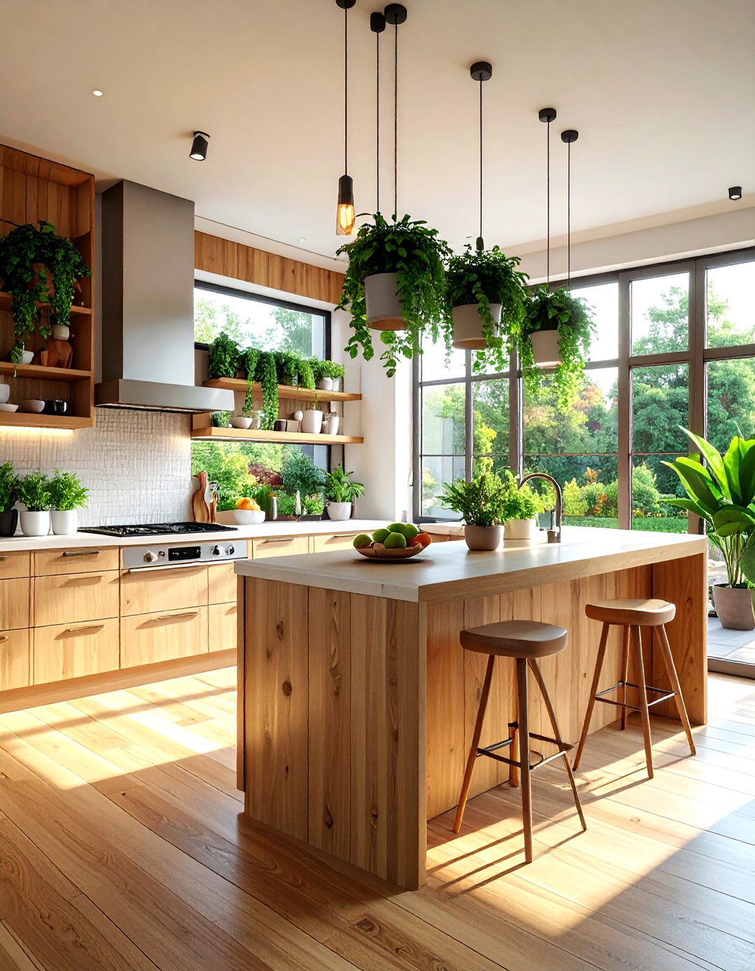 Biophilic design kitchen - 30 new construction kitchen ideas