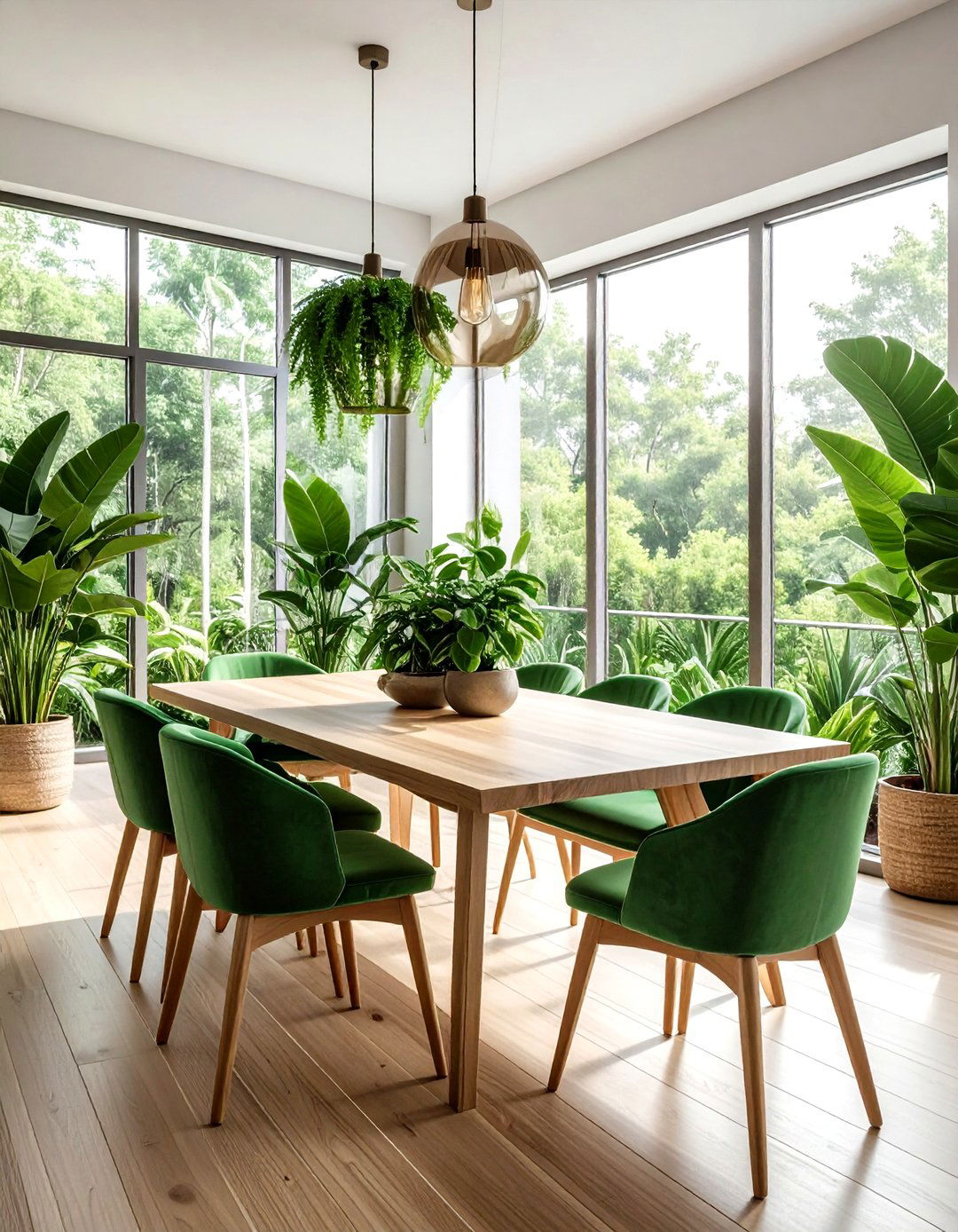 Biophilic dining room - 30 dining room before and after ideas