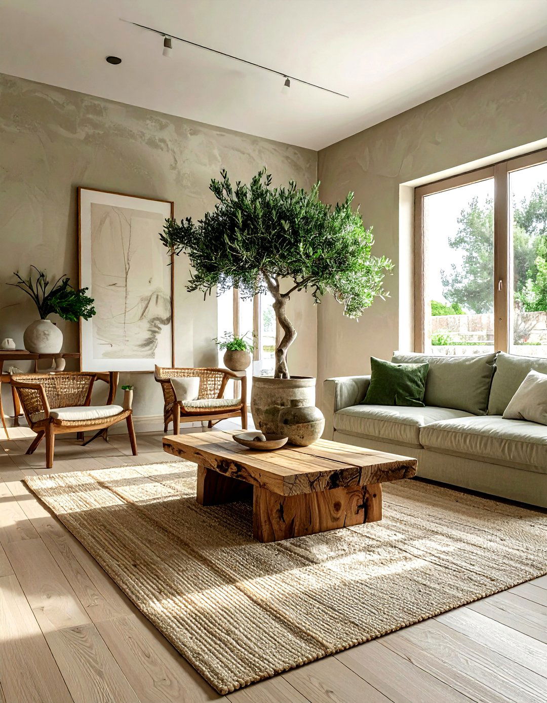 Biophilic living room - 30 current decor ideas