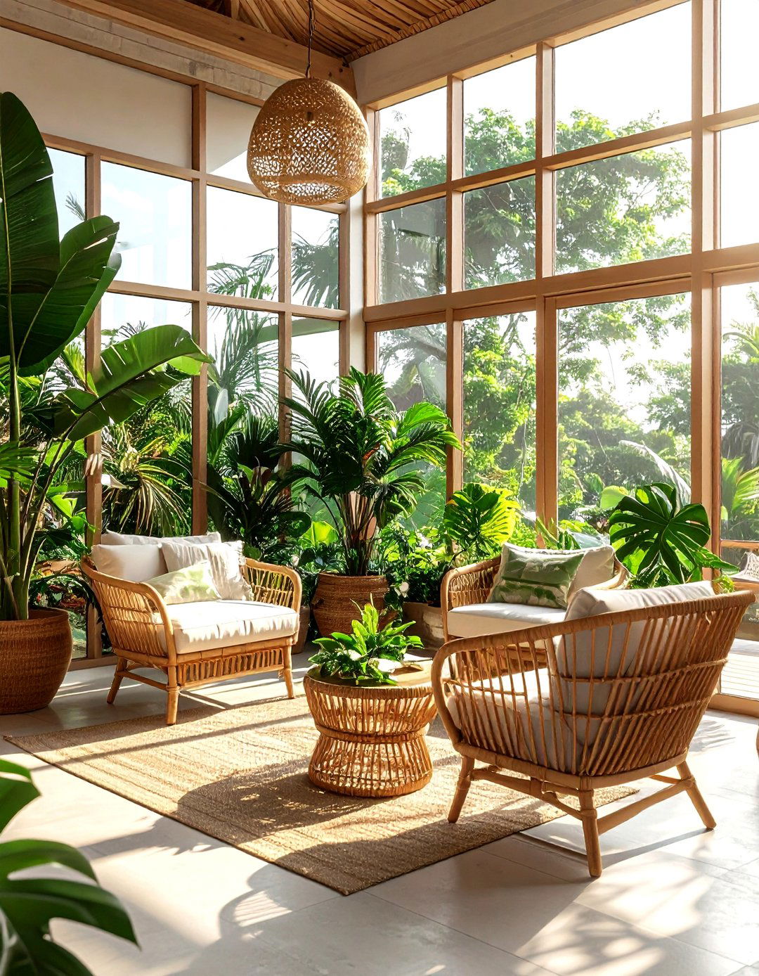 Biophilic sunroom - 30 refined decor ideas