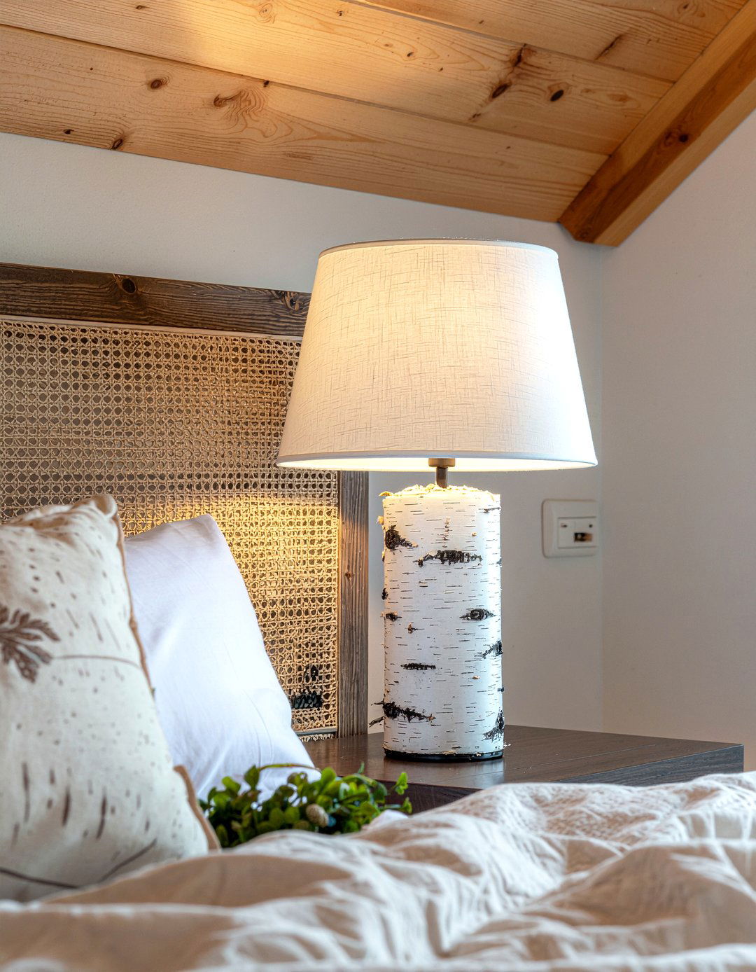 Birch Branch Lamp - 30 living room lodge furniture ideas