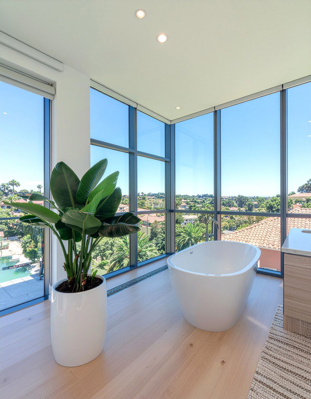 Bird Of Paradise Large Bathroom - 30 bathroom plant ideas