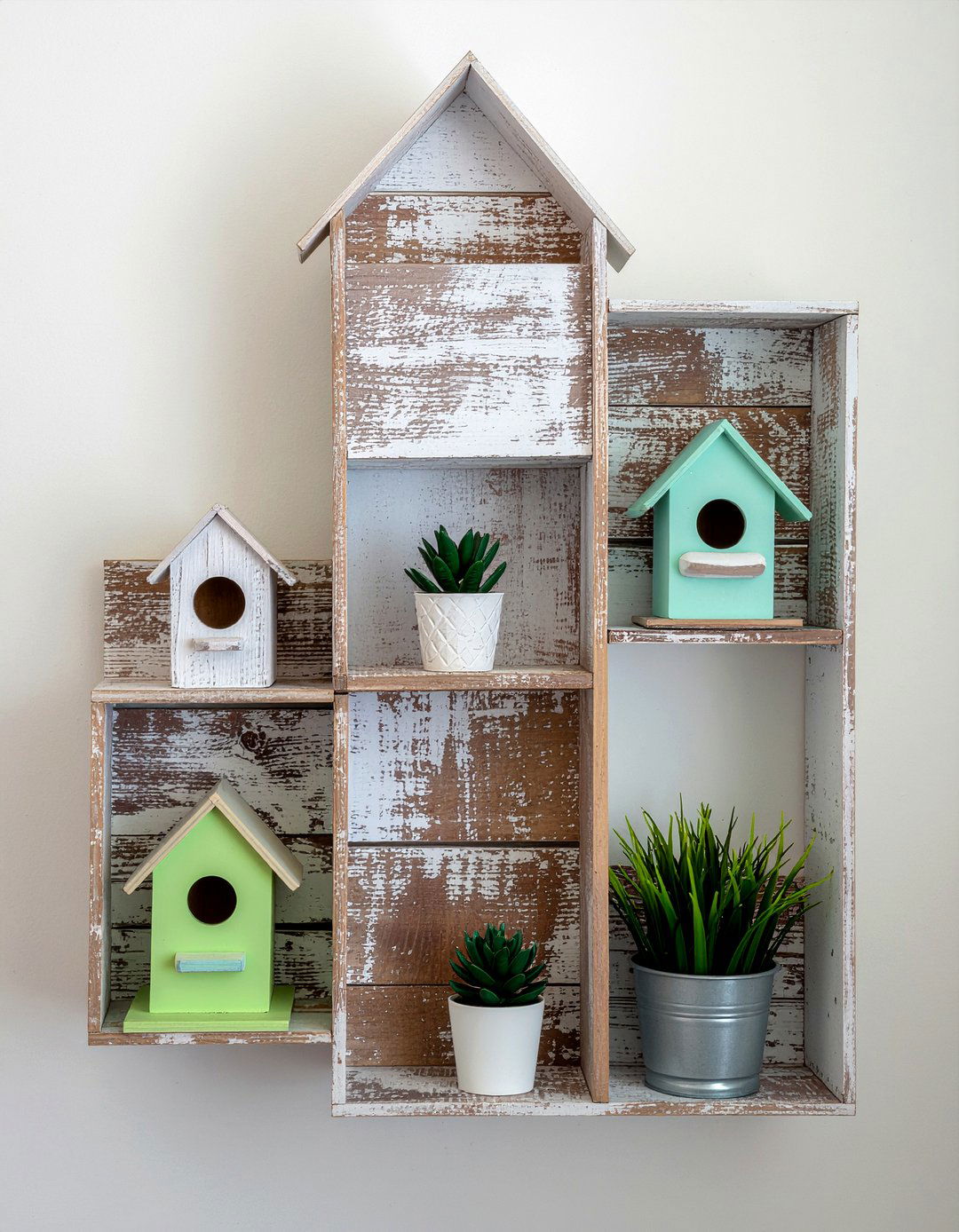 Birdhouse Wall Shelf - 30 bird bedroom ideas
