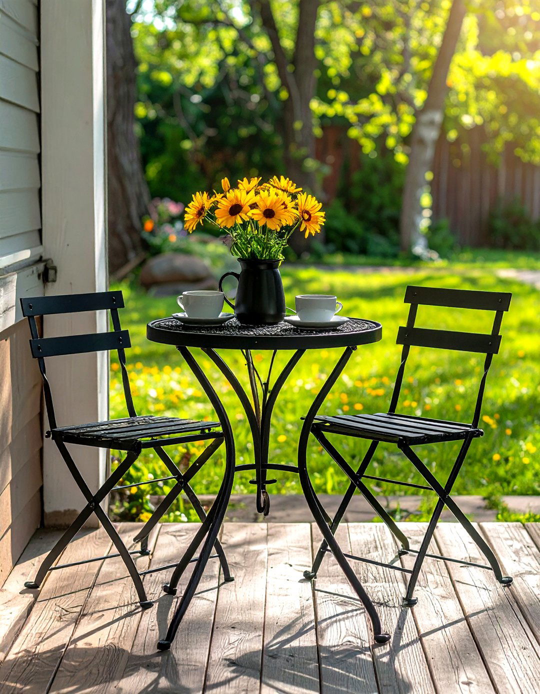 Bistro set - 30 back porch decor ideas