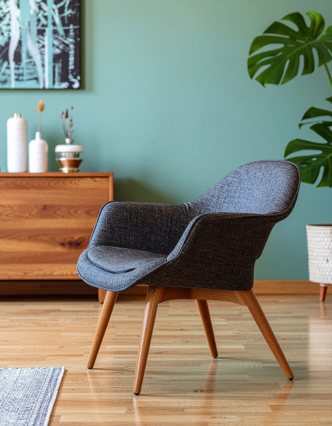 Black Accent Chair - 30 living room black furniture ideas