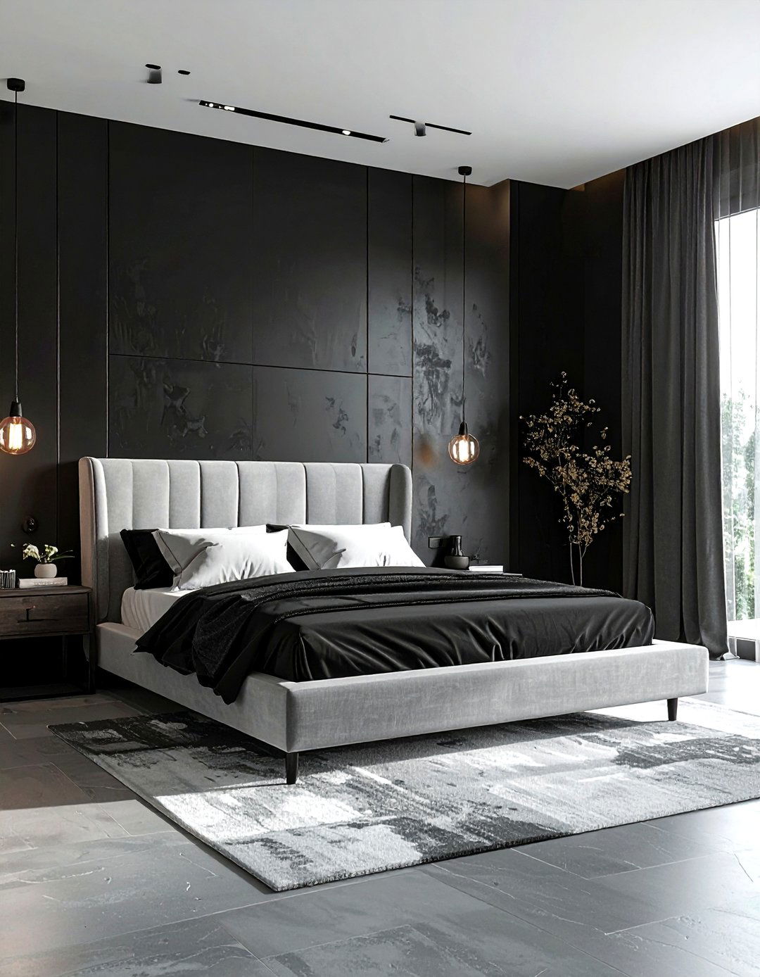 Black Accent Wall - 30 interior designer decor ideas