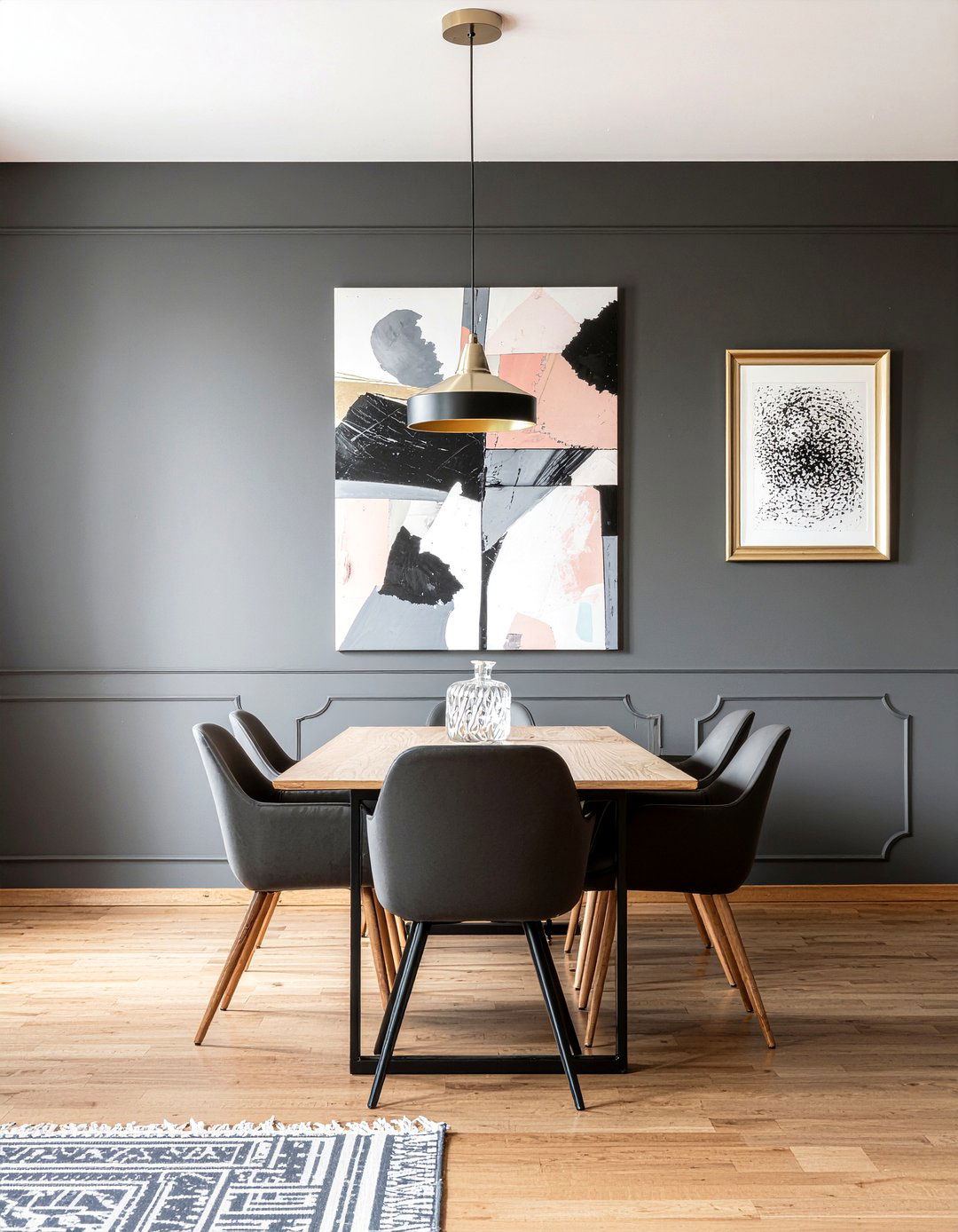 Black Accent Wall Dining Room - 30 eclectic dining room ideas