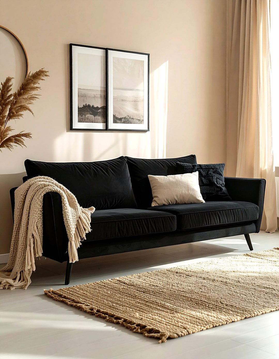 Black And Beige Living Room Furniture - 30 black living room furniture ideas