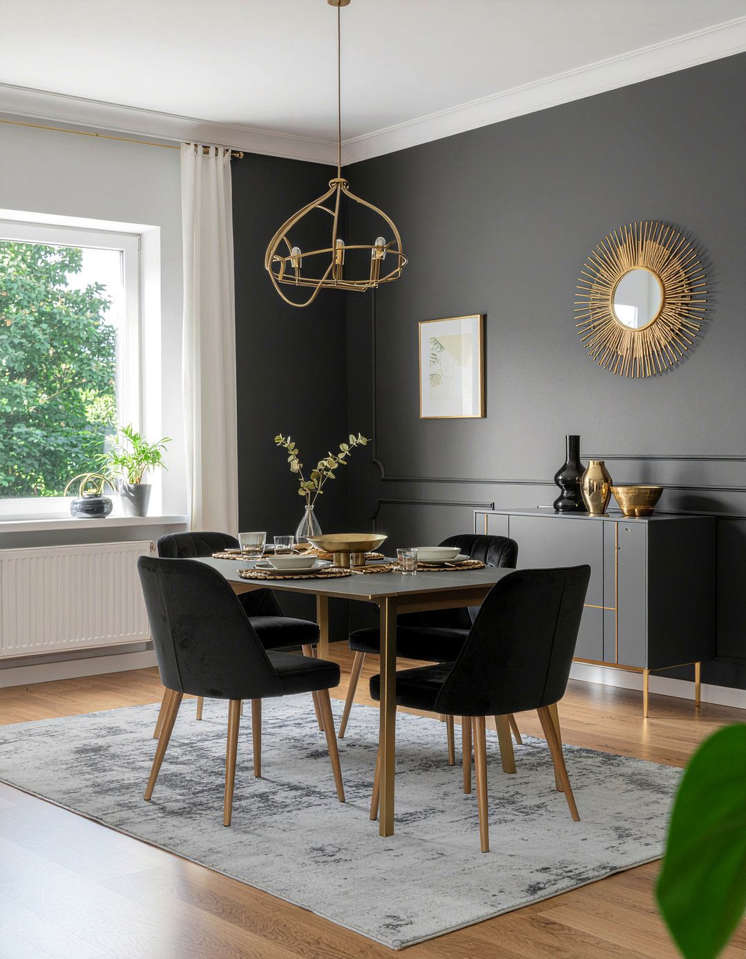 Black And Gold Dining Room - 30 majestic dining room ideas
