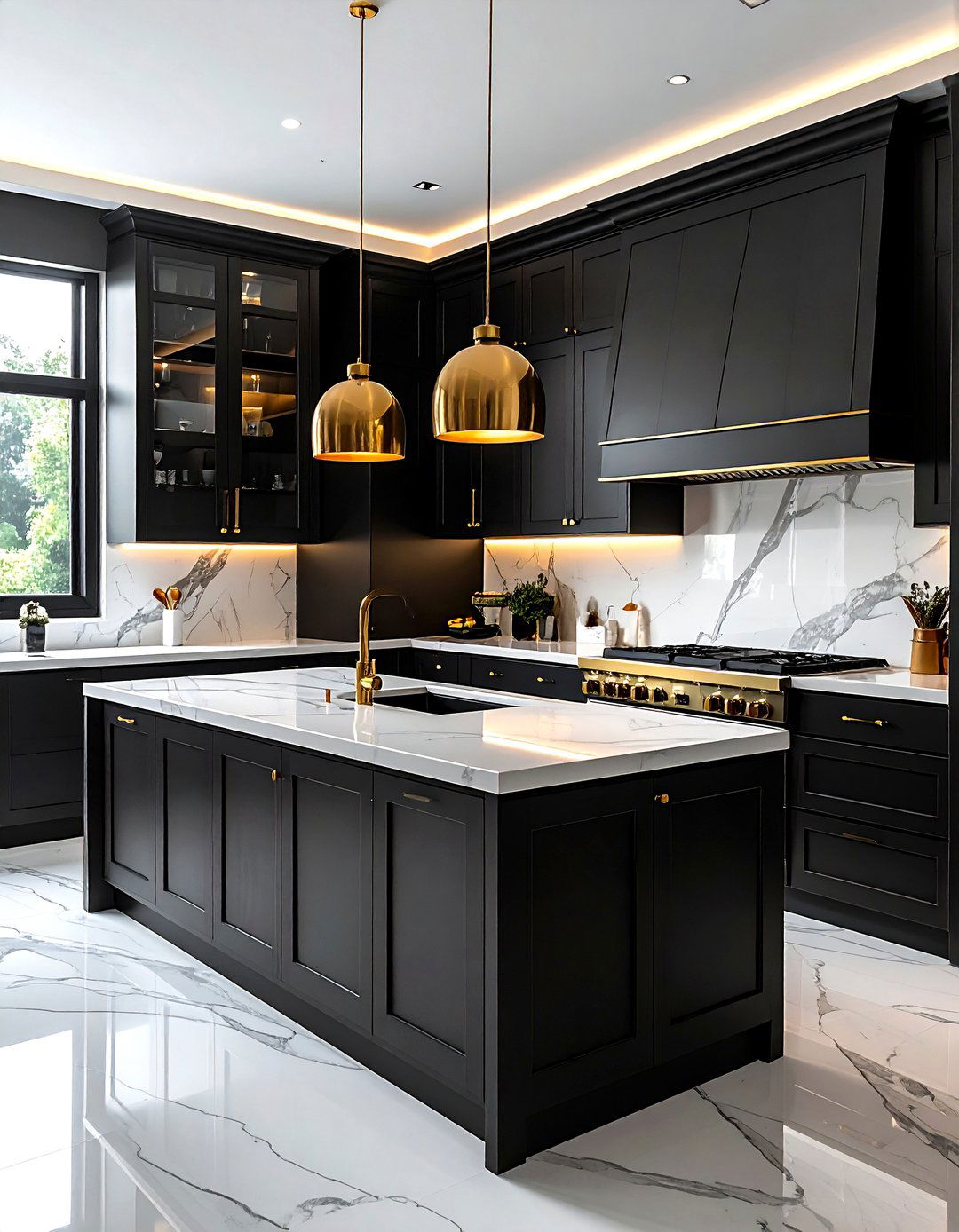Black And Gold Kitchen - 30 perfect kitchen ideas