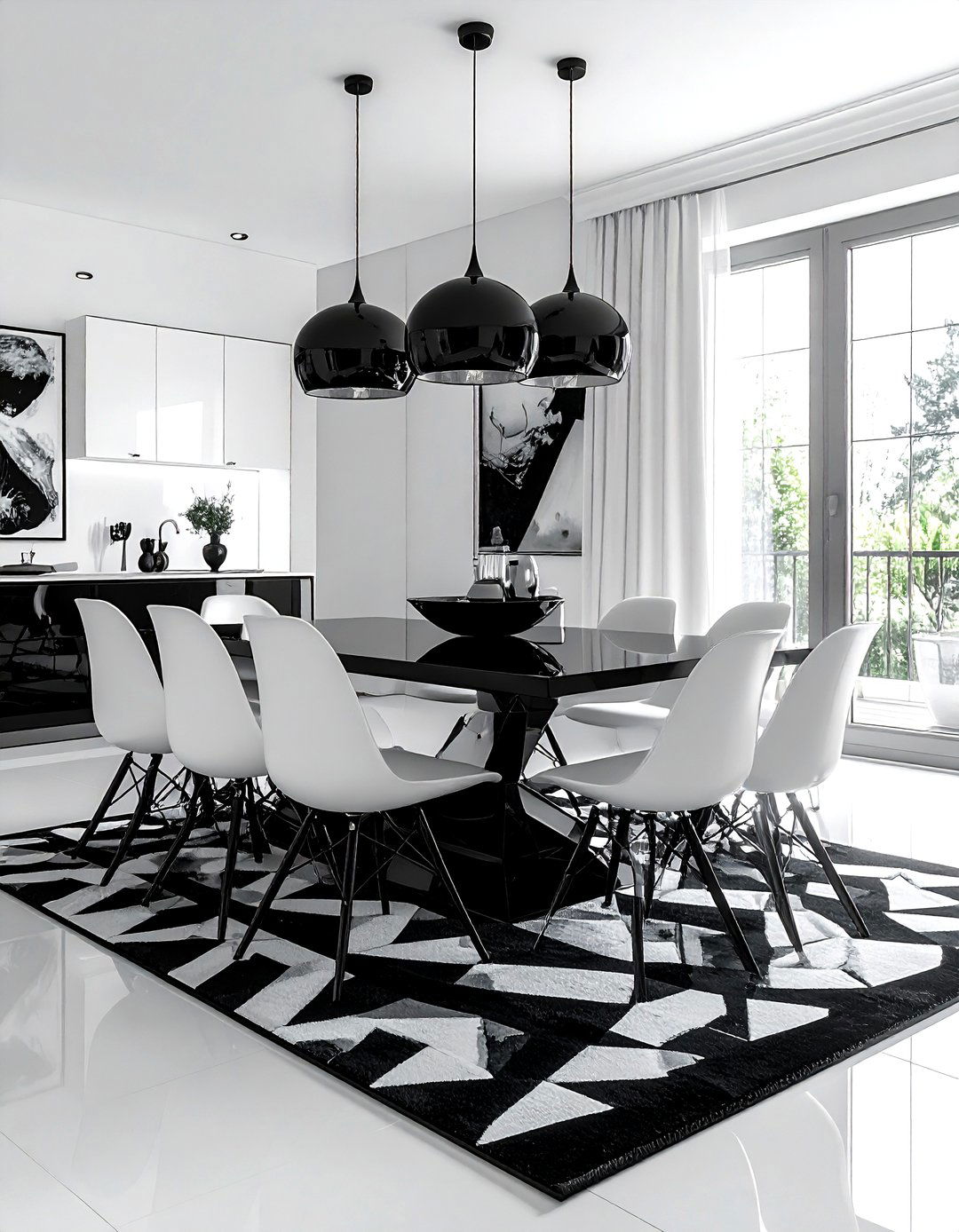 Black And White - 30 publication-worthy dining room ideas