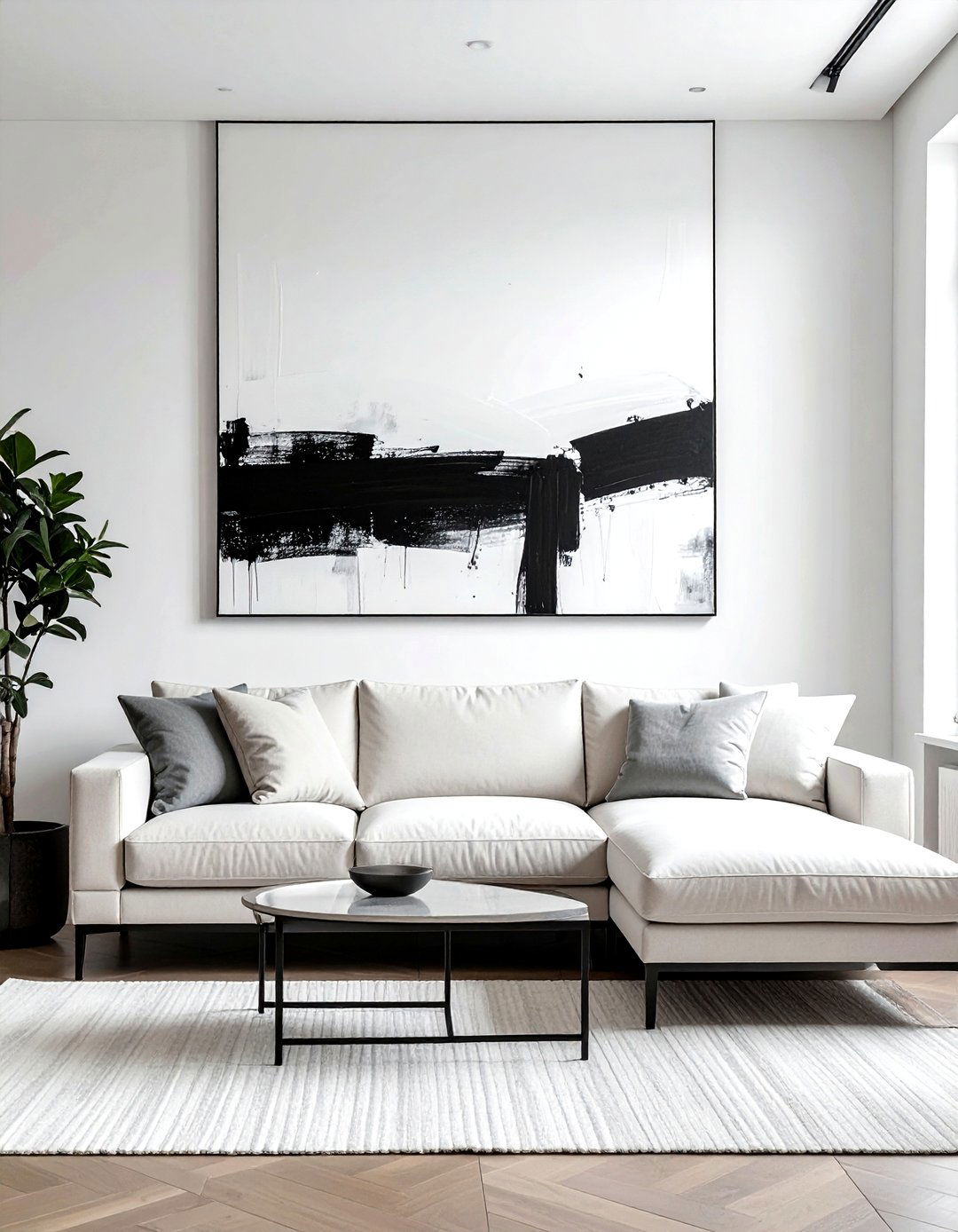 Black And White Abstract Art Large - 30 black and white decor ideas