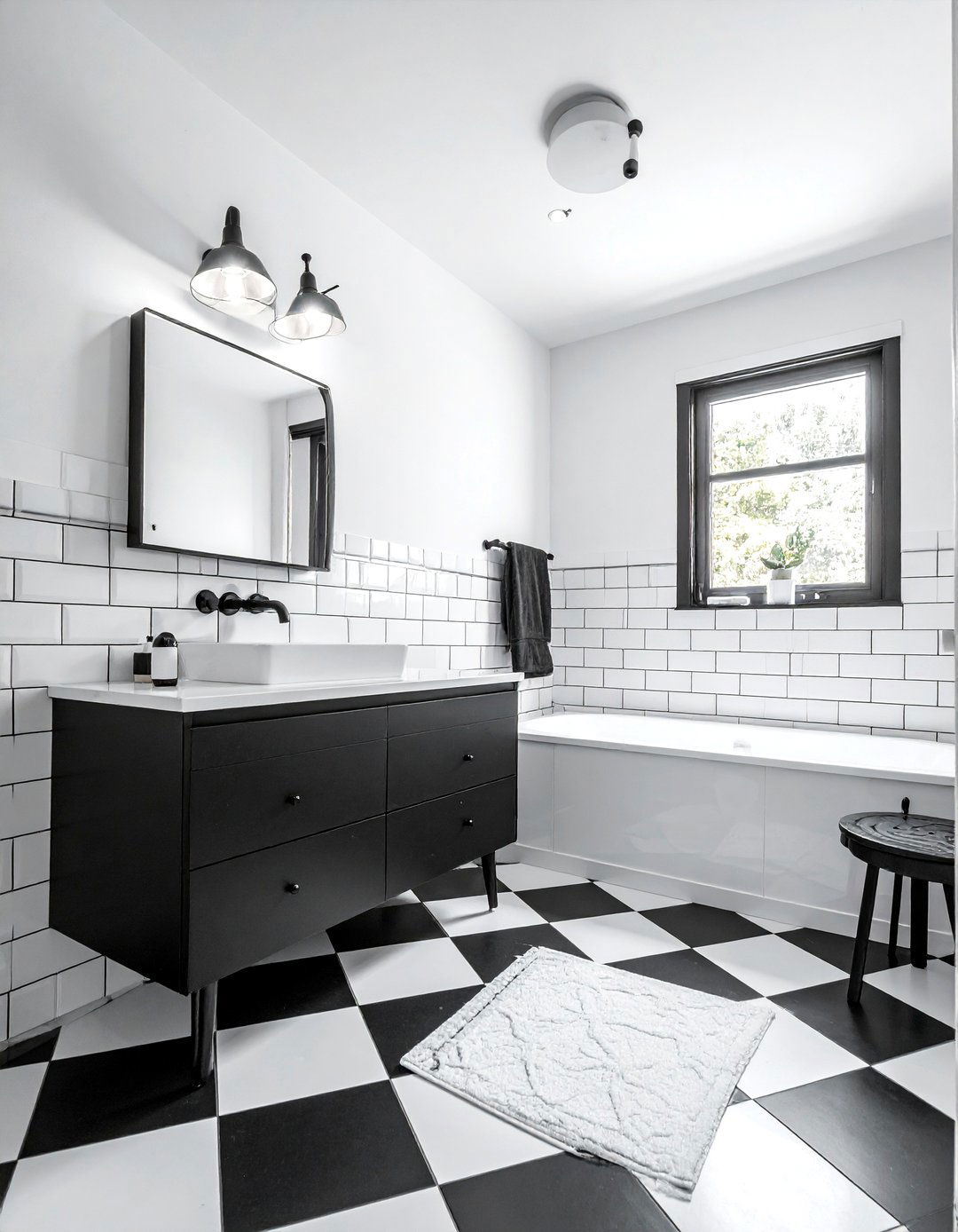 Black And White Bathroom - 30 chic bathroom ideas
