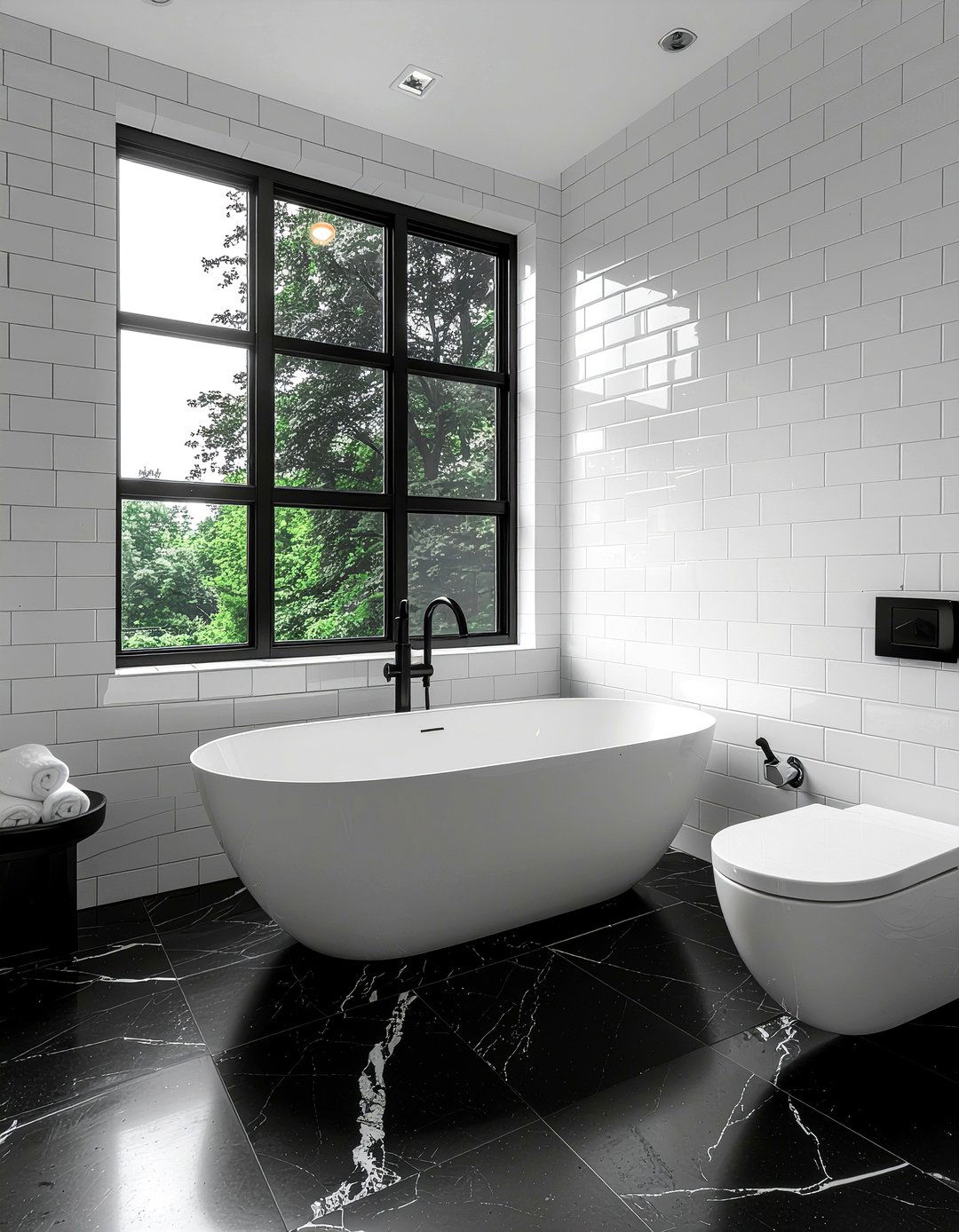 Black And White Bathroom - 30 elegant decor ideas