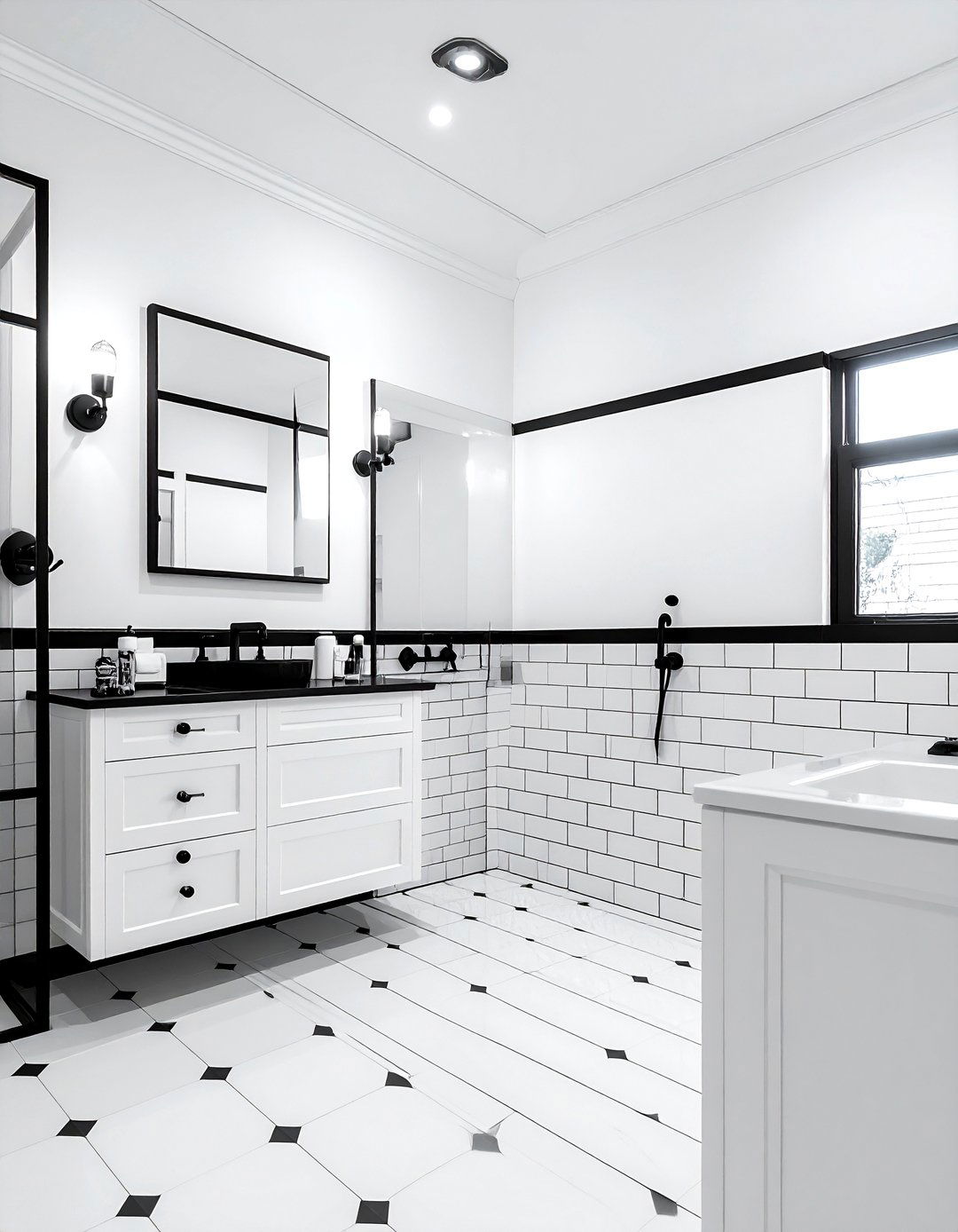 Black And White Bathroom - 30 popular bathroom ideas