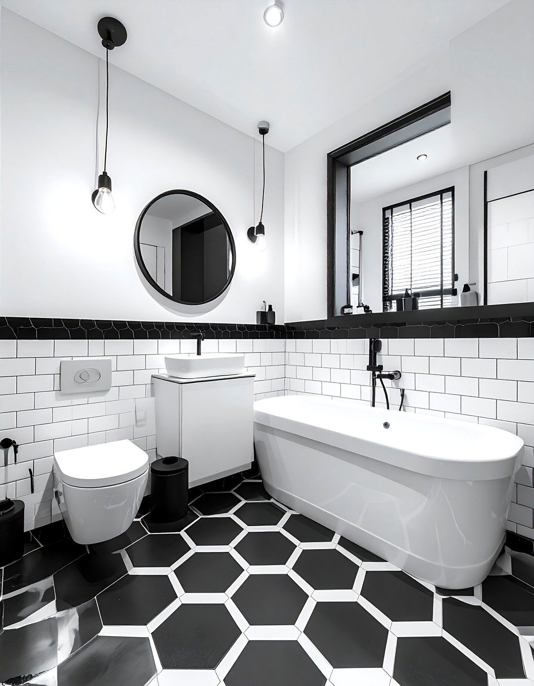 Black And White Bathroom - 30 Property Brothers bathroom ideas