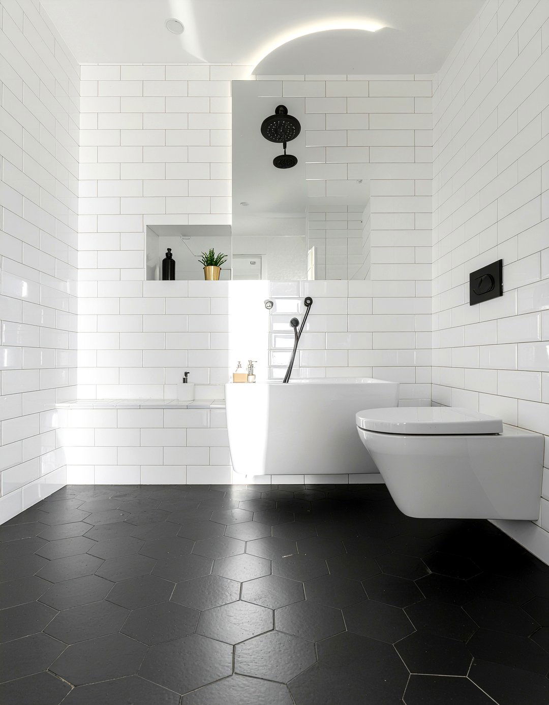 Black And White Bathroom - 30 Scandinavian bathroom ideas