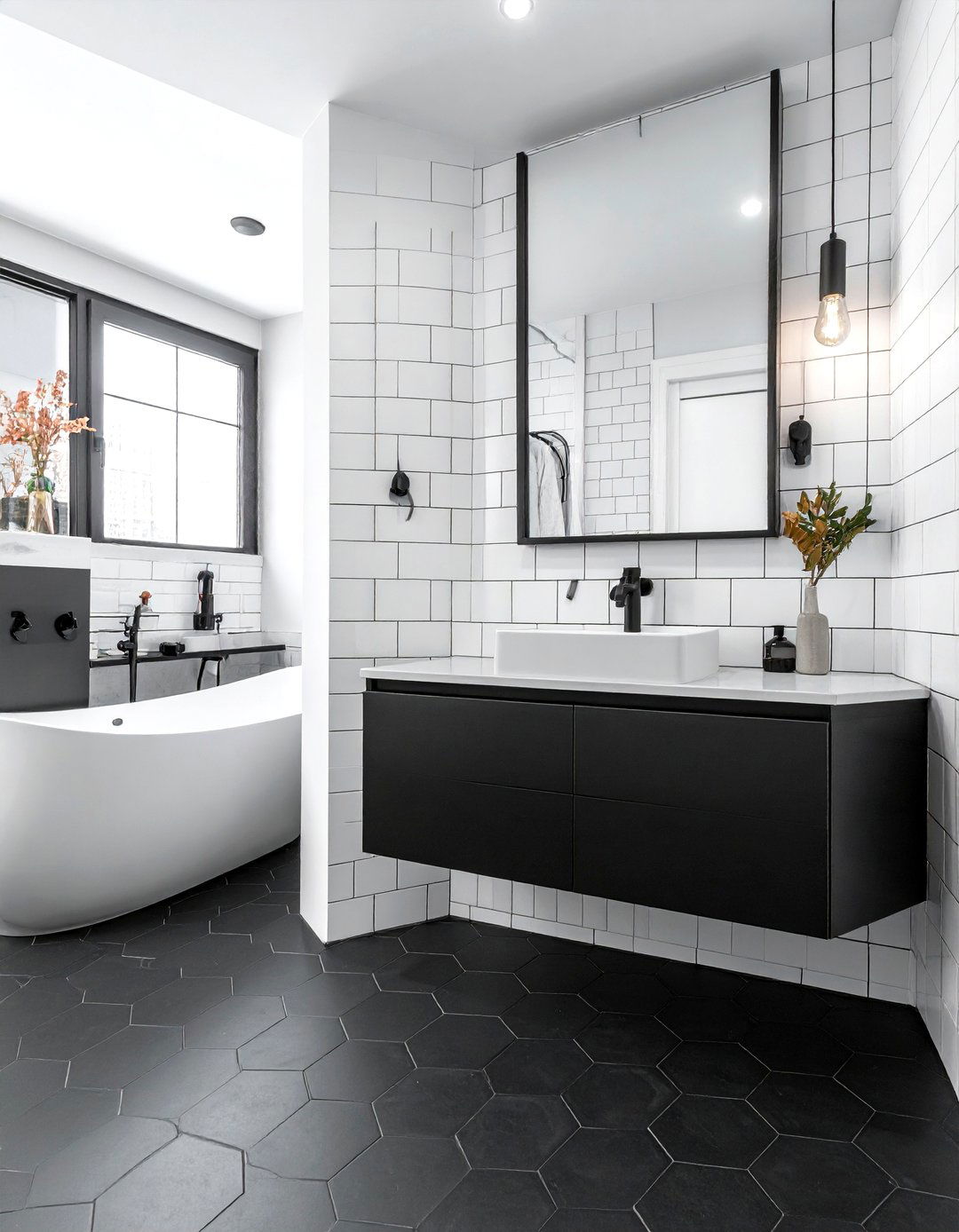 Black And White Bathroom - 30 urban bathroom ideas