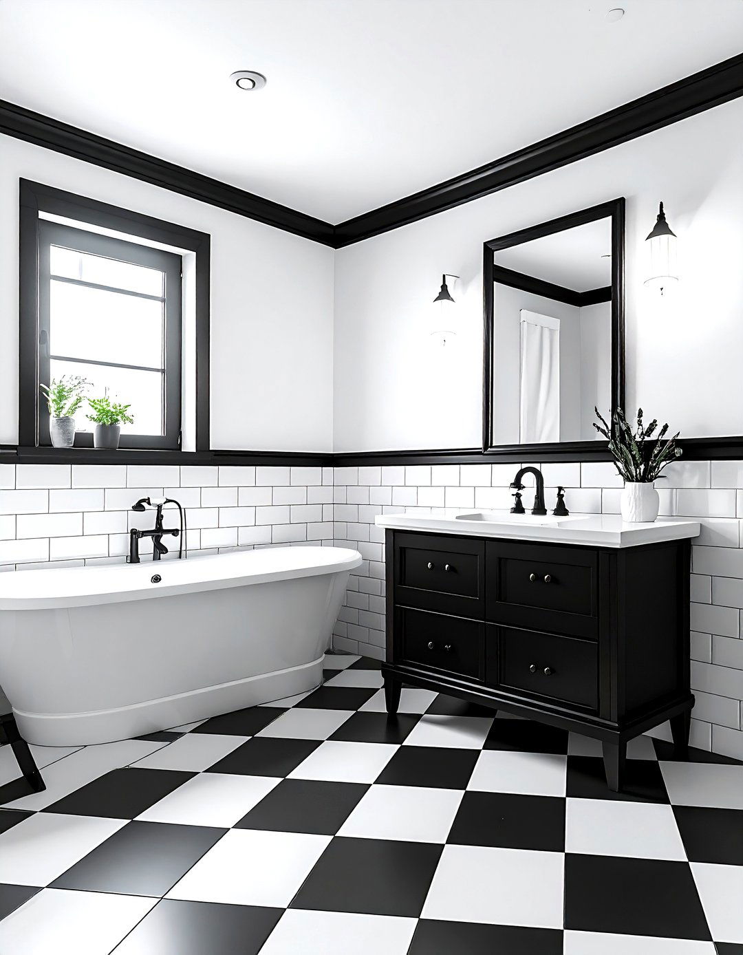 Black And White Bathroom - 30 Victorian bathroom ideas