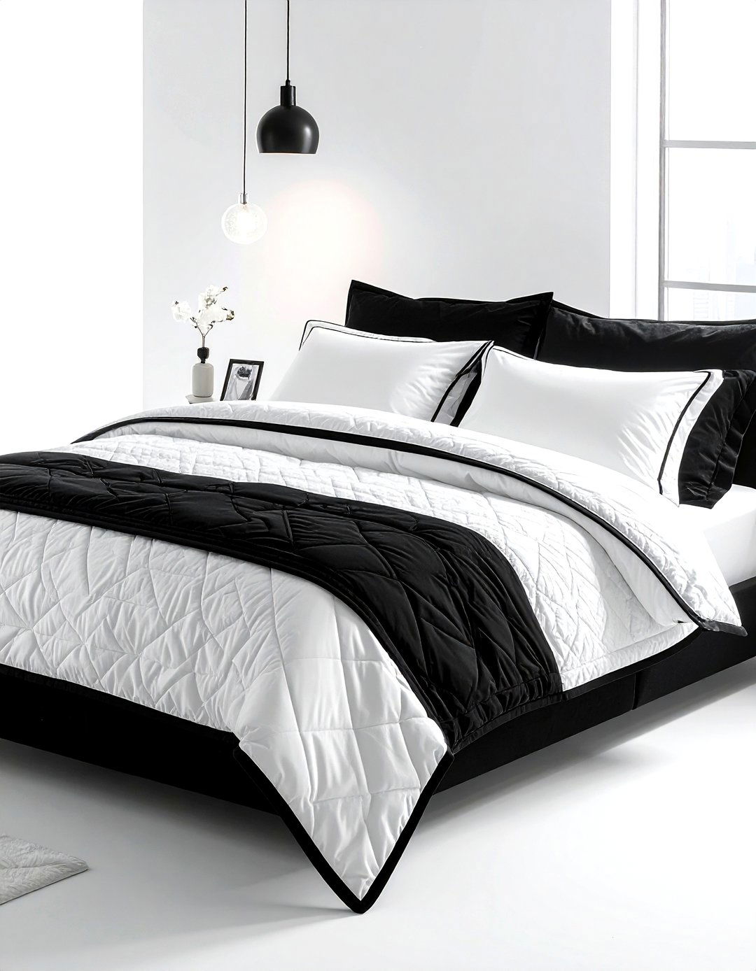 Black And White Bedding Set - 30 black and white decor ideas